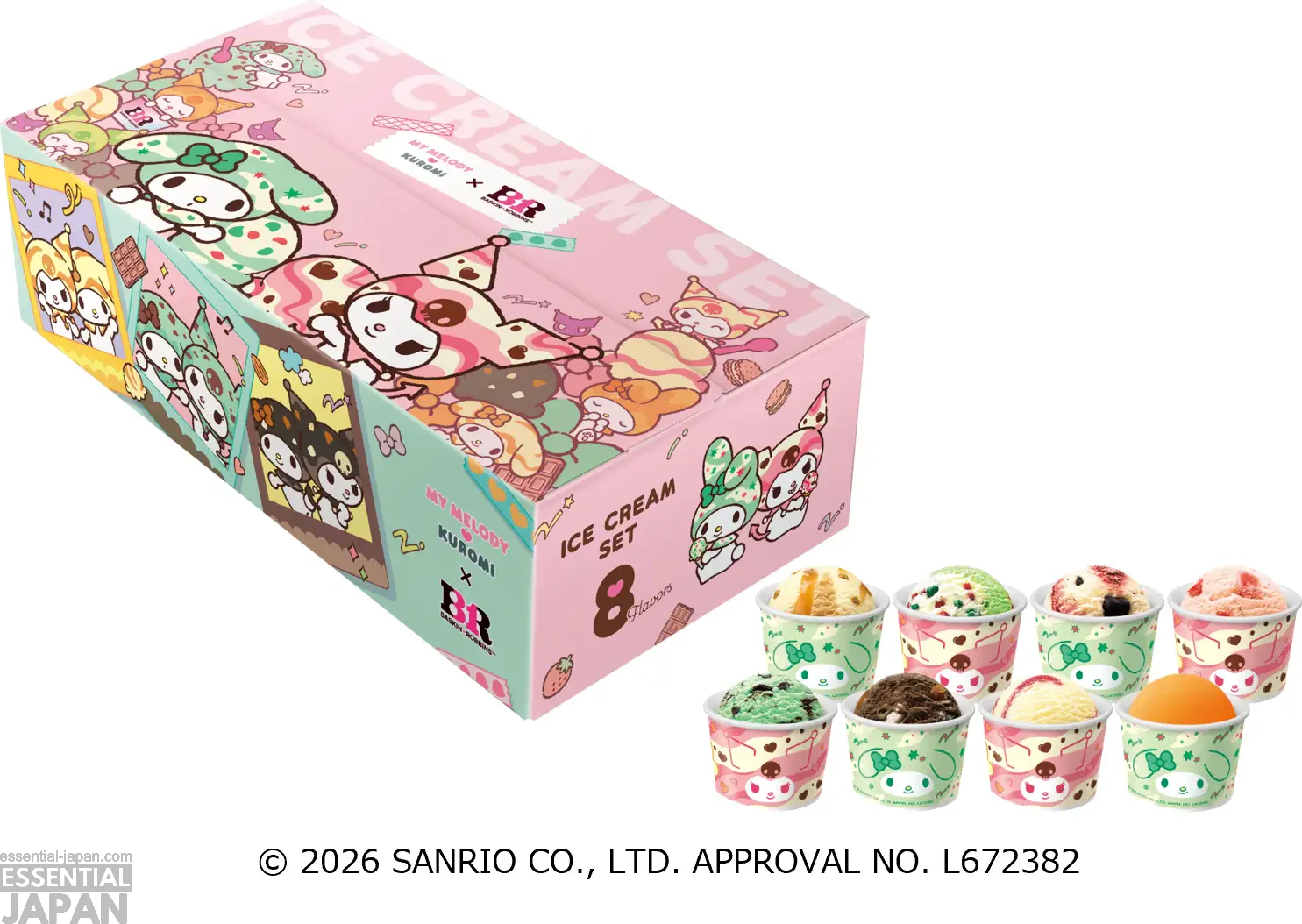 Sanrio My Melody & Kuromi Baskin Robbins Collab 11
