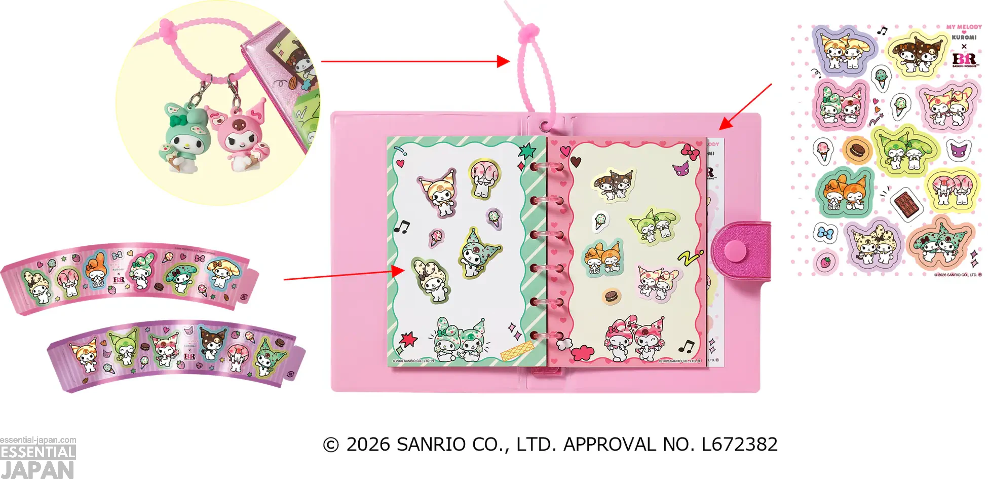 Sanrio My Melody & Kuromi Baskin Robbins Collab 13