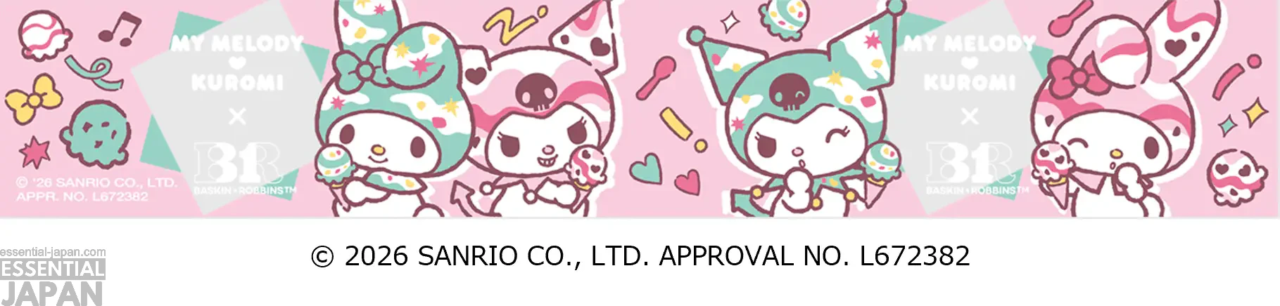 Sanrio My Melody & Kuromi Baskin Robbins Collab 5