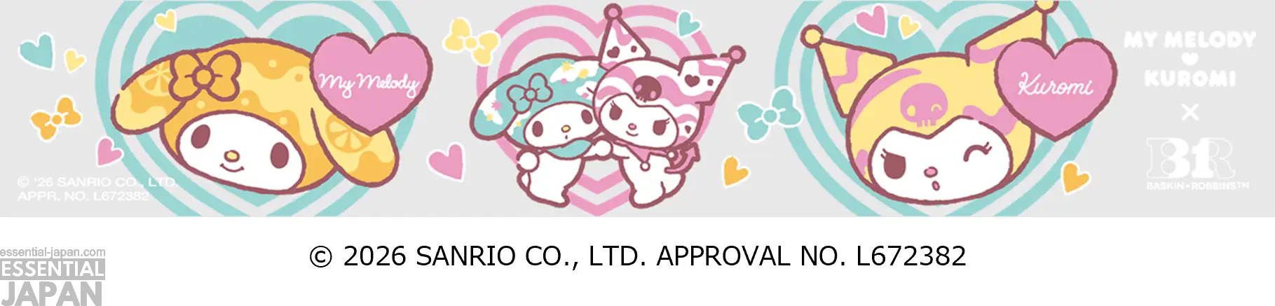 Sanrio My Melody & Kuromi Baskin Robbins Collab 7