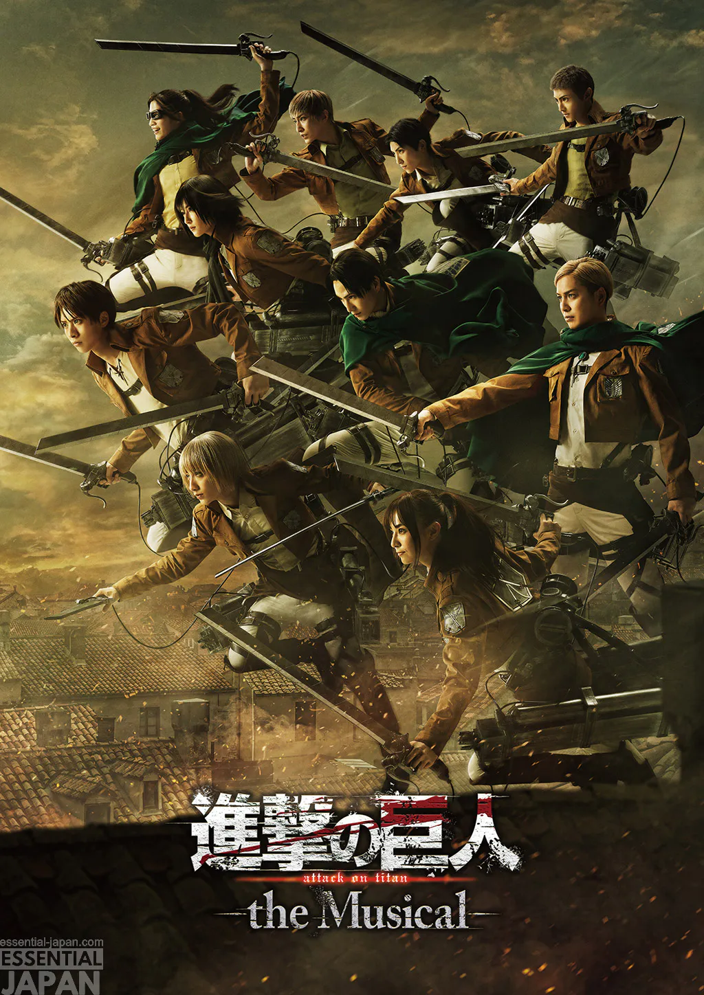 attack on titan musical 2023 key art