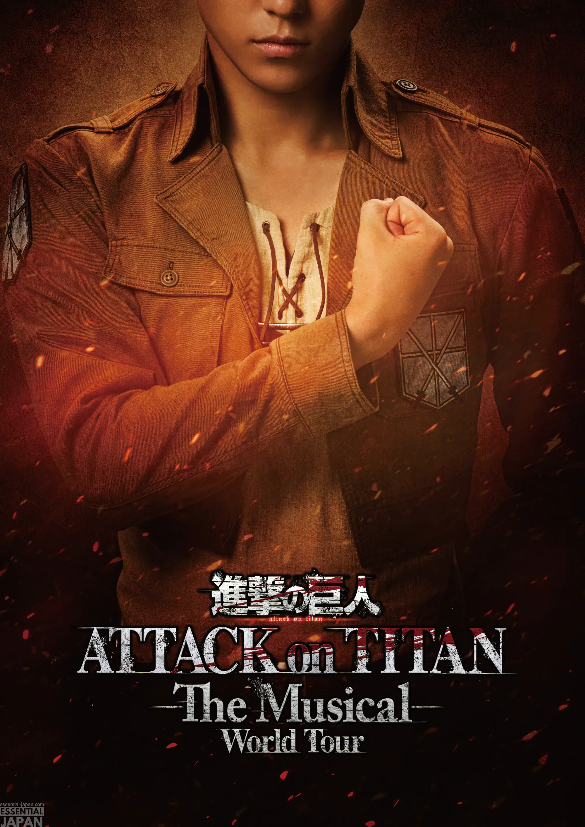 attack on titan musical world tour key art