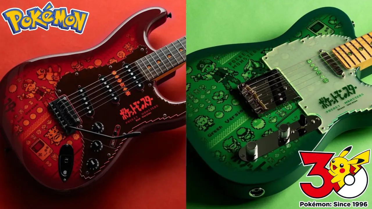 fender pokemon red green japan stratocaster 0
