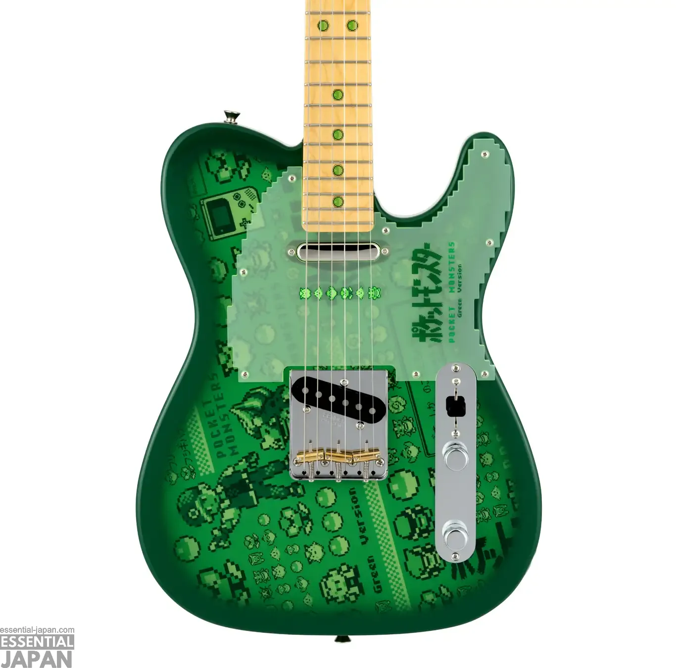 fender pokemon red green japan stratocaster 10
