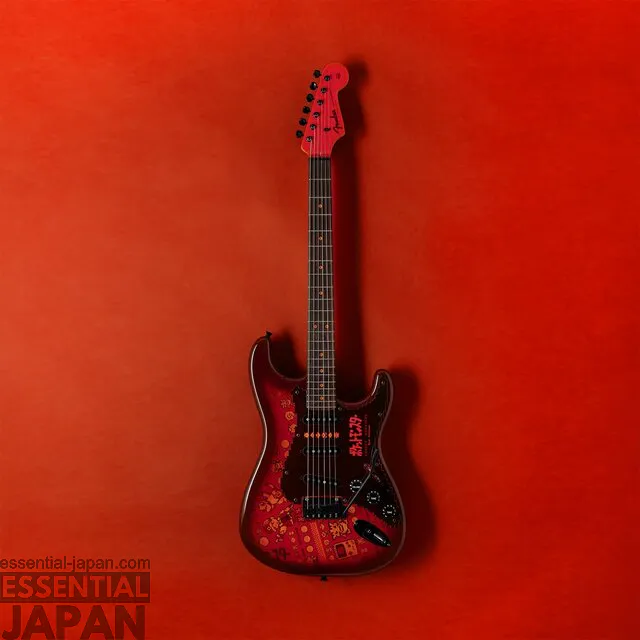 fender pokemon red green japan stratocaster 14