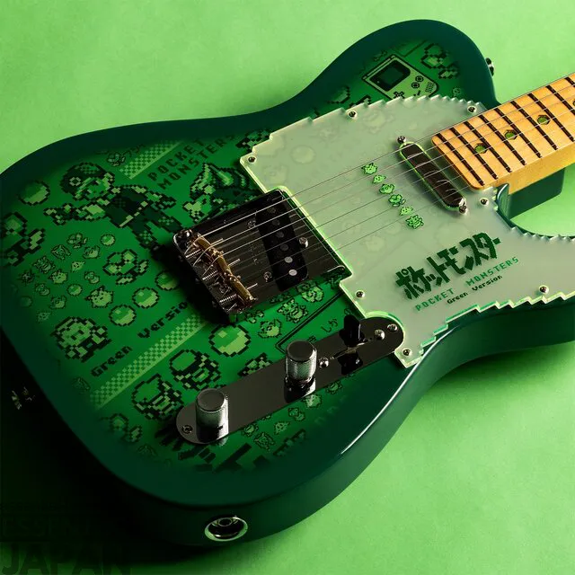 fender pokemon red green japan stratocaster 24