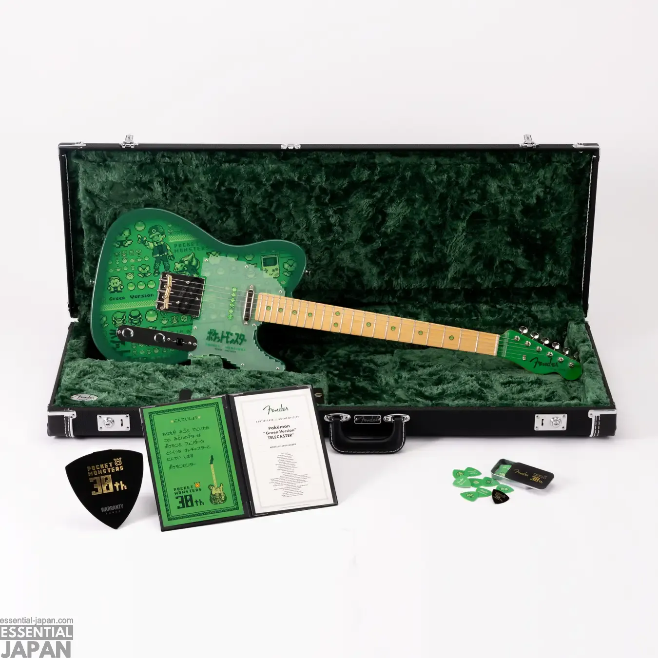 fender pokemon red green japan stratocaster 4