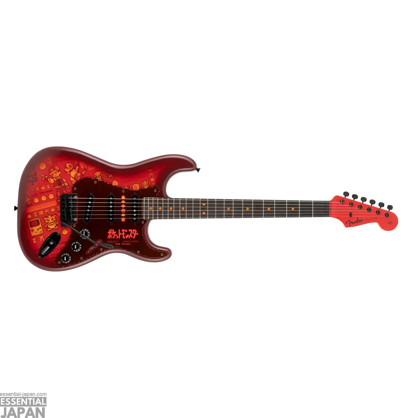 fender pokemon red green japan stratocaster 5