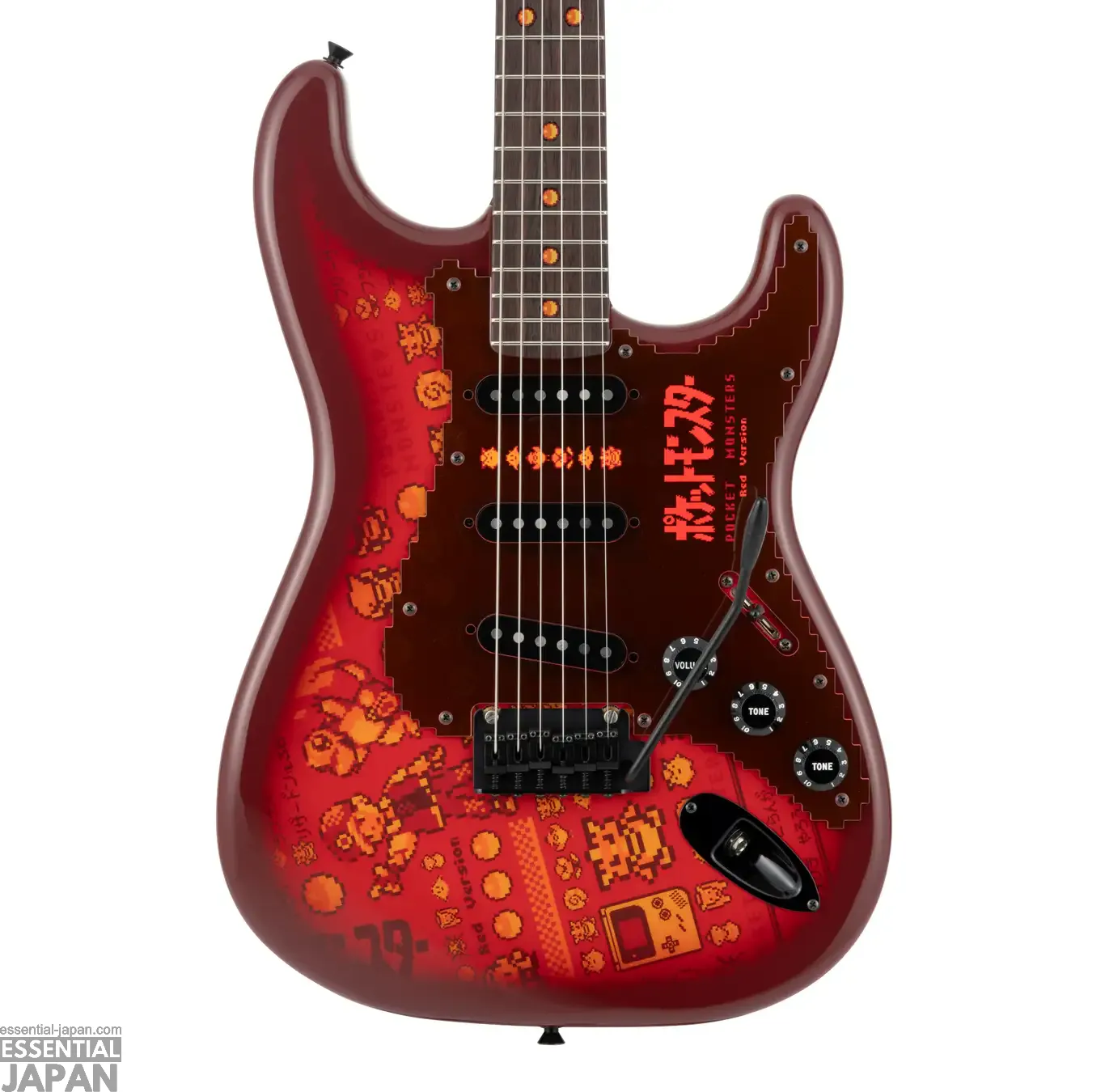 fender pokemon red green japan stratocaster 6