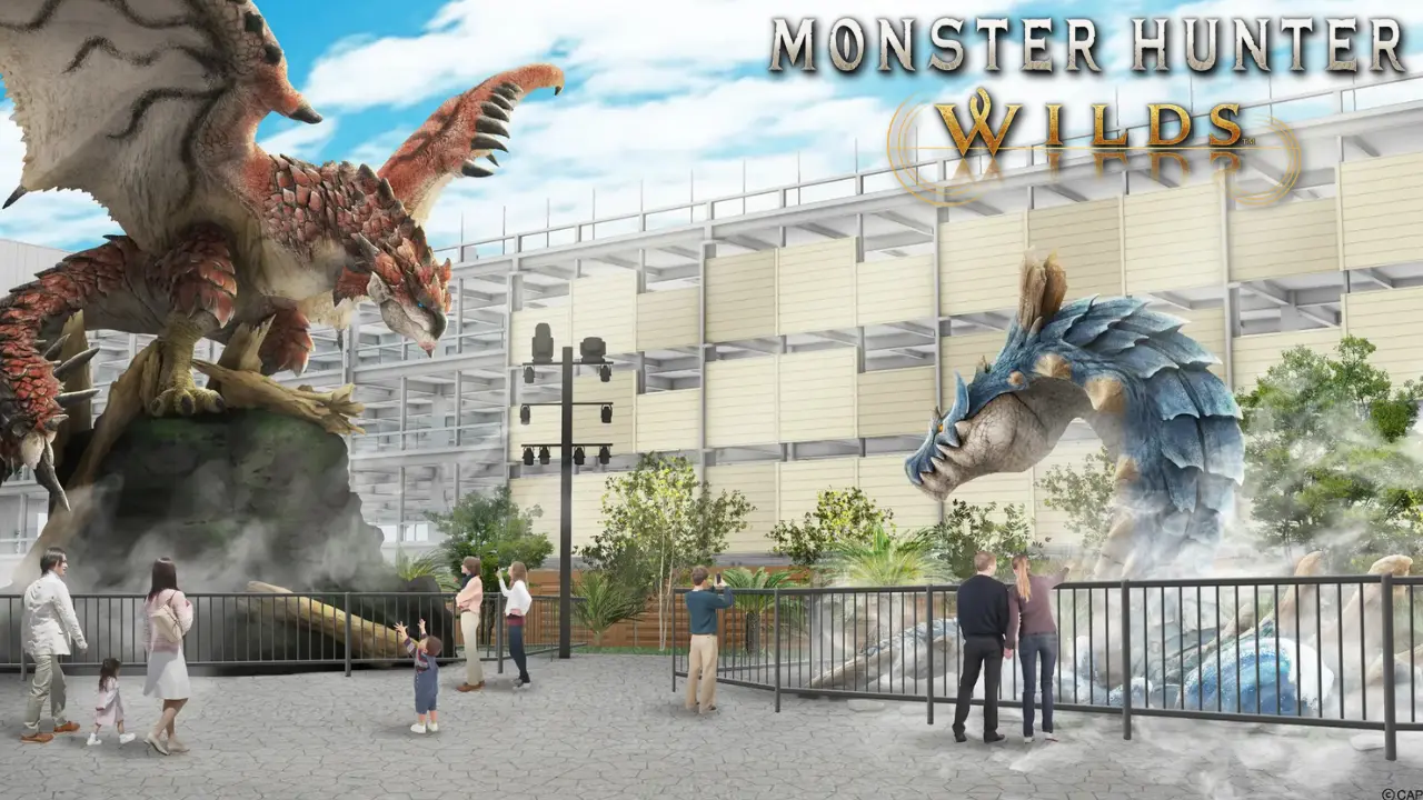 monster hunter life size statues fukuoka 0