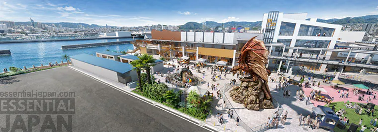 monster hunter life size statues fukuoka 5