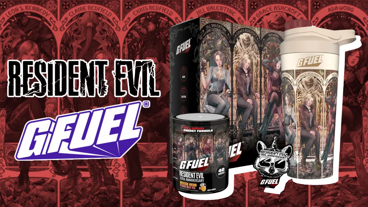 resident evil mixed herb collectors box tub collectors box g fuel gamer drink 0